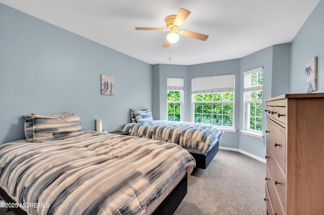 352 Meadowood Rd, Jackson, NJ 08527 - bedroom with baseboards, carpet floors, and a ceiling fan