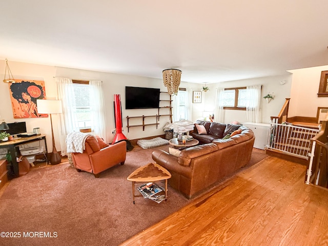 7 Dock St, Toms River, NJ 08753 - living area featuring wood finished floors and healthy amount of natural light