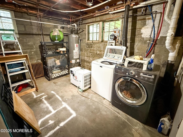 7 Dock St, Toms River, NJ 08753 - washroom with washer and dryer and water heater
