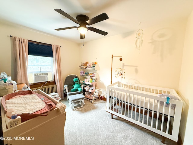 7 Dock St, Toms River, NJ 08753 - bedroom with carpet floors, cooling unit, and a ceiling fan
