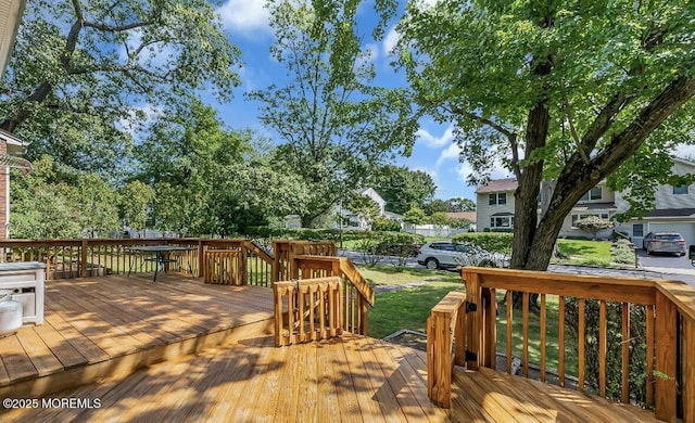 221 Harrison Ave, Oakhurst, NJ 07755 - view of wooden terrace