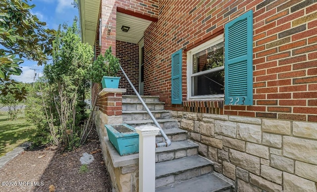 221 Harrison Ave, Oakhurst, NJ 07755 - exterior view of brick siding