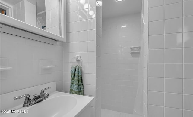 221 Harrison Ave, Oakhurst, NJ 07755 - full bathroom with a sink and a tile shower