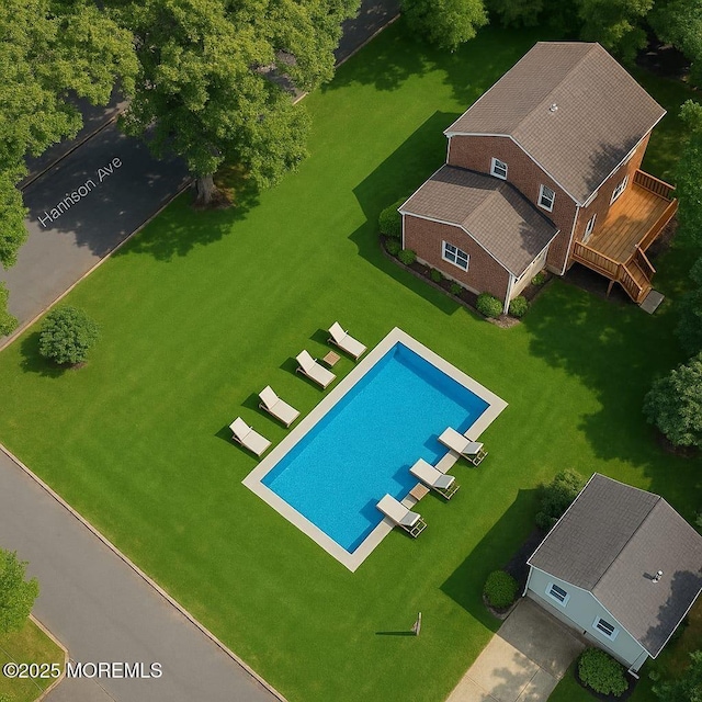 221 Harrison Ave, Oakhurst, NJ 07755 - drone / aerial view