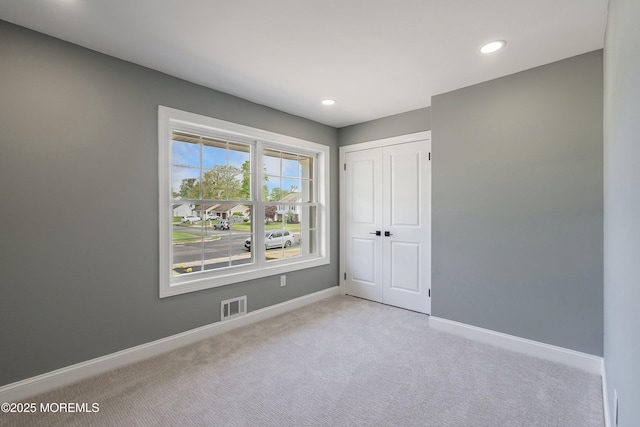 983 Cedar Grove Rd, Toms River, NJ 08753 - unfurnished bedroom featuring carpet floors, baseboards, recessed lighting, and a closet