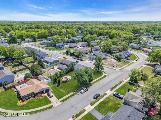 22 Orchard Ct, Howell, NJ 07731 - aerial view of residential area featuring a forest