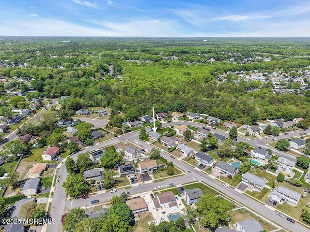 22 Orchard Ct, Howell, NJ 07731 - aerial overview of property's location with a heavily wooded area and nearby suburban area