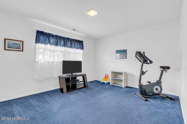 22 Orchard Ct, Howell, NJ 07731 - exercise room featuring carpet flooring and baseboards
