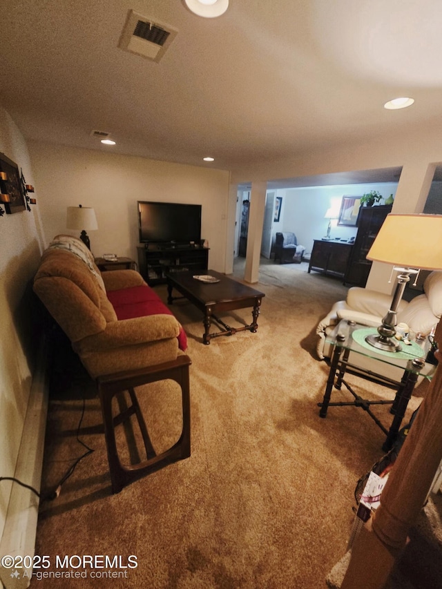 804 Brookside Dr, Toms River, NJ 08753 - carpeted living area featuring recessed lighting