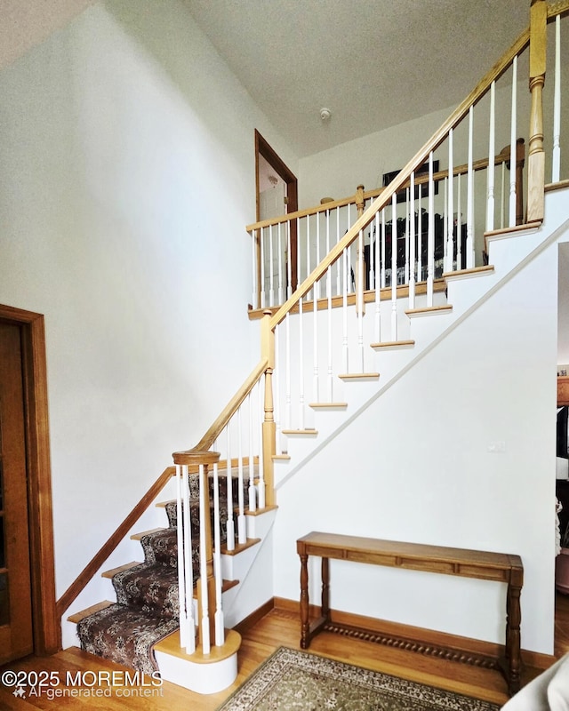 804 Brookside Dr, Toms River, NJ 08753 - stairs with wood finished floors