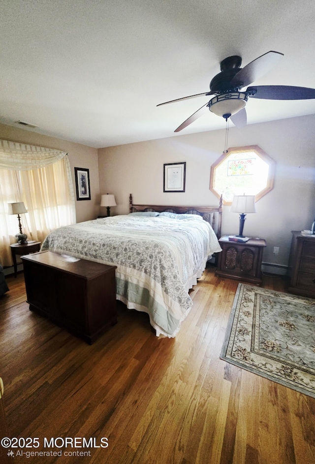 804 Brookside Dr, Toms River, NJ 08753 - bedroom with wood finished floors and a ceiling fan