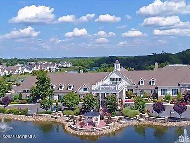 drone / aerial view of a nearby body of water