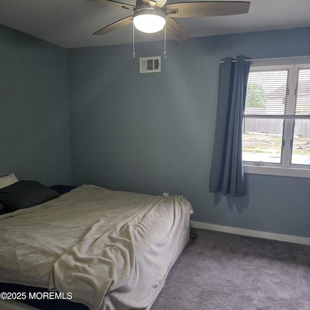 56 Georgetown Blvd, Barnegat, NJ 08005 - carpeted bedroom with baseboards and ceiling fan