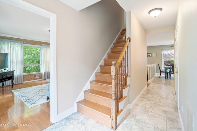 24 Statesboro Rd, Freehold, NJ 07728 - stairway with baseboards