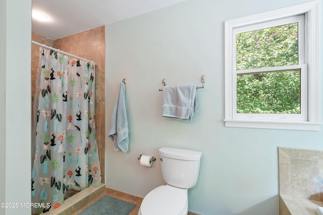 24 Statesboro Rd, Freehold, NJ 07728 - full bathroom featuring tiled shower, toilet, and a bathtub