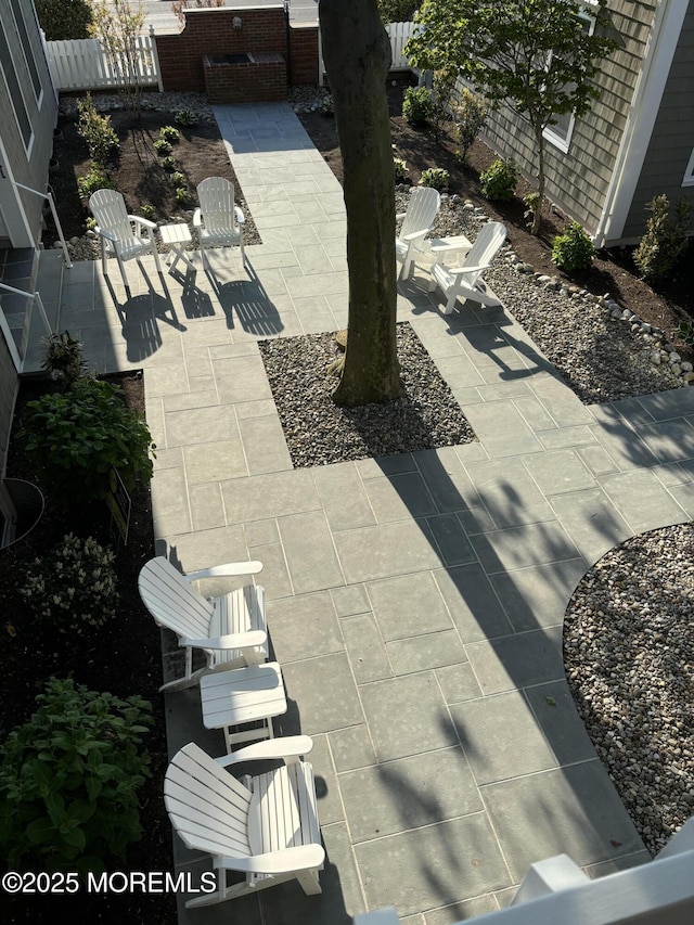 21 Mount St Unit C-1, Bay Head, NJ 08742 - view of patio with fence
