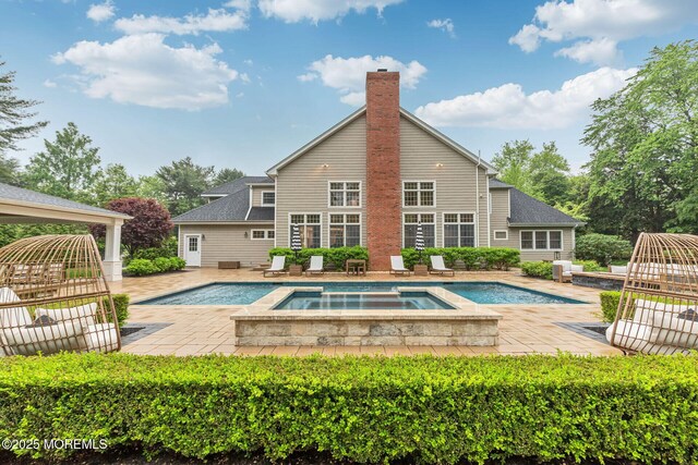 3 Ardmore Pl, Holmdel, NJ 07733 - view of pool featuring a patio, a gazebo, and a pool with connected hot tub