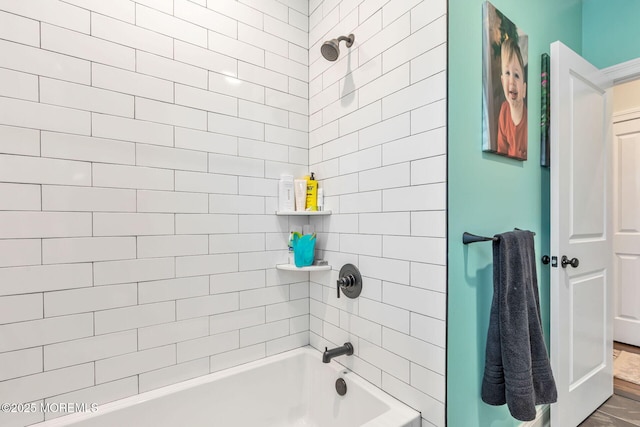 full bath with washtub / shower combination