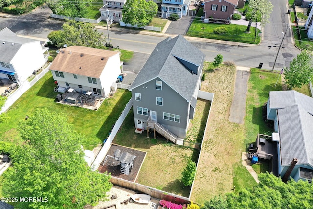 aerial view of residential area