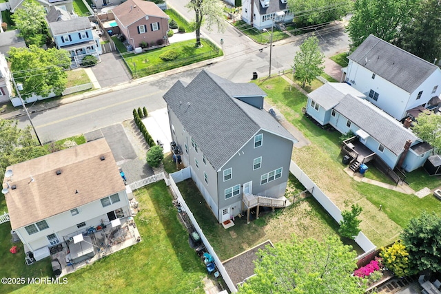 aerial view of residential area