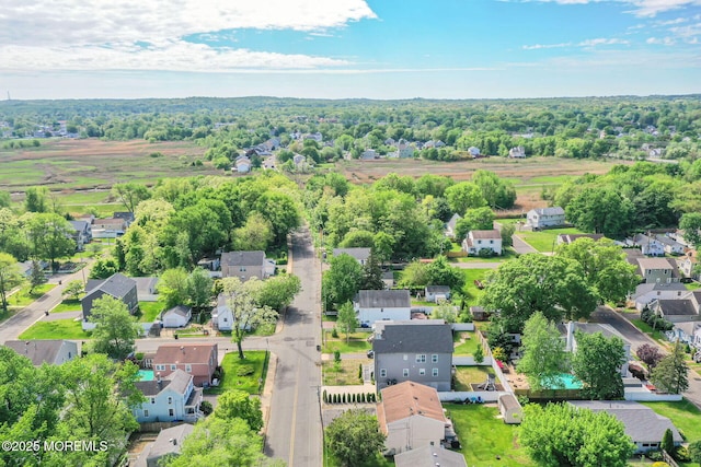 aerial perspective of suburban area