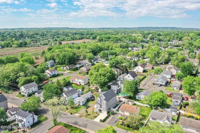 aerial perspective of suburban area