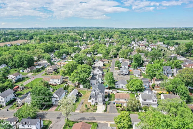aerial view of residential area