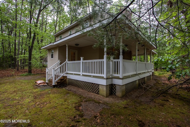 3257 Ridgeway Blvd, Manchester, NJ 08759 - view of front facade featuring covered porch
