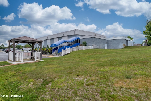 129 Guadeloupe Dr, Toms River, NJ 08757 - view of yard featuring a gazebo