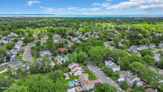 aerial view of residential area