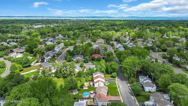 aerial perspective of suburban area
