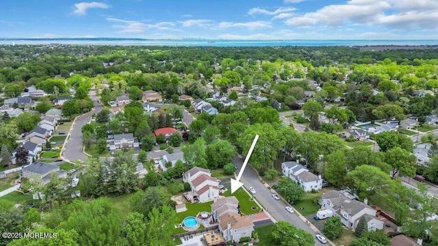 aerial view of residential area