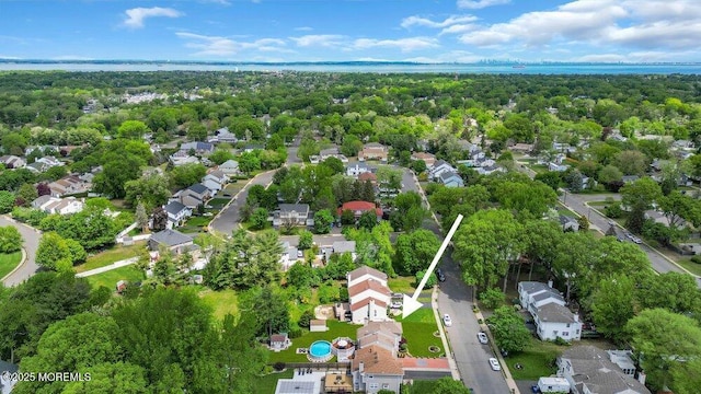 aerial view of residential area