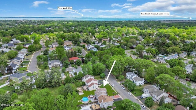 aerial perspective of suburban area