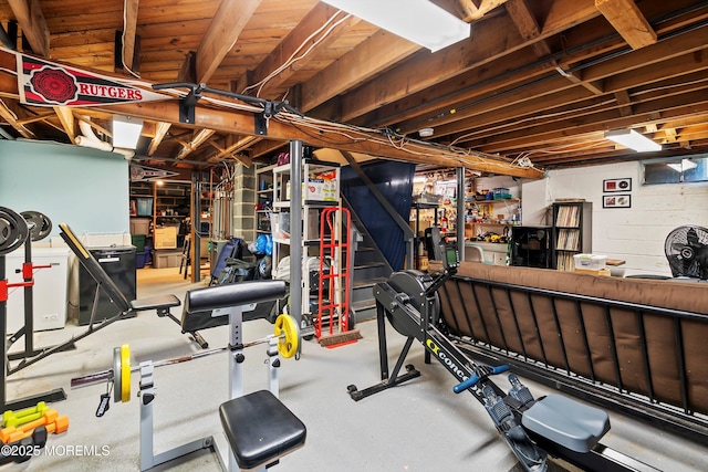 view of workout room