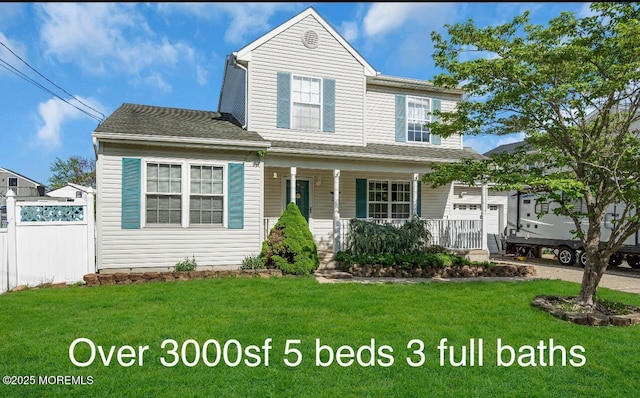 821 Bunnell St, Lanoka Harbor, NJ 08734 - traditional-style home featuring a porch