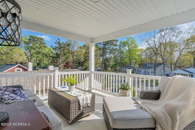 74 Dock Rd, Brick, NJ 08723 - view of patio / terrace featuring outdoor lounge area and view of scattered trees