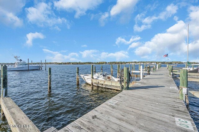 74 Dock Rd, Brick, NJ 08723 - dock featuring a water view