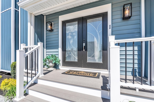 3 Toledo Dr, Brick, NJ 08723 - doorway to property featuring french doors and a porch