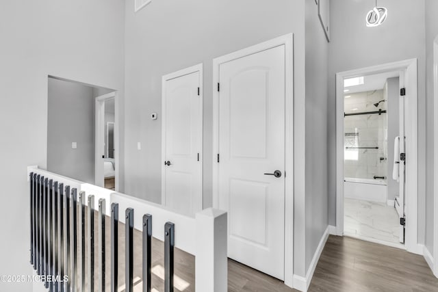 3 Toledo Dr, Brick, NJ 08723 - hall with baseboards and wood finished floors