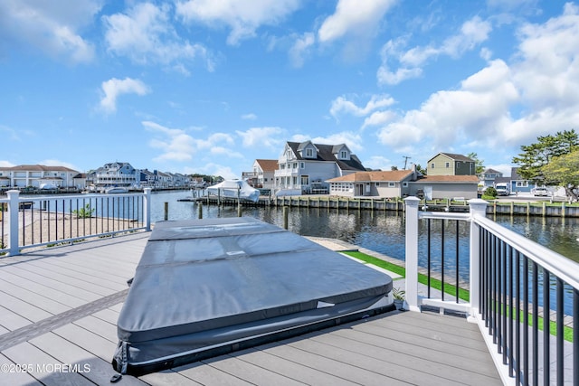 3 Toledo Dr, Brick, NJ 08723 - wooden deck with a residential view, a water view, and a dock