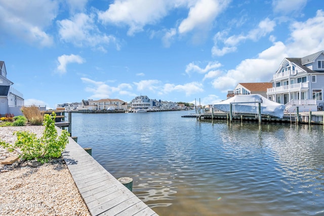 3 Toledo Dr, Brick, NJ 08723 - dock with a water view and a residential view