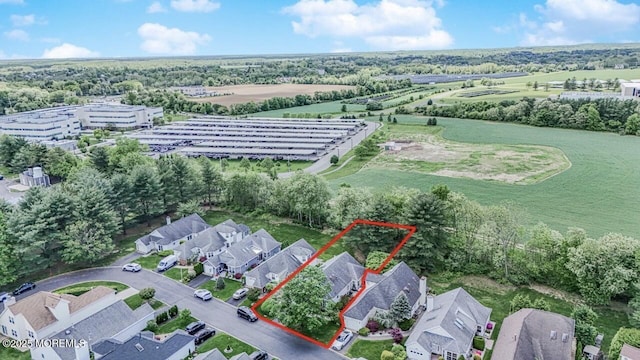 178 Loganberry Ln, Freehold, NJ 07728 - aerial perspective of suburban area with property boundaries highlighted