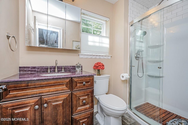 178 Loganberry Ln, Freehold, NJ 07728 - full bath with a shower stall, toilet, and vanity