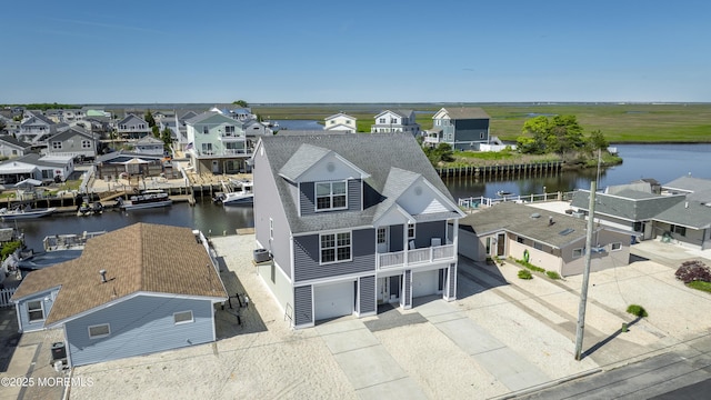43 W Susquehanna Dr, Little Egg Harbor, NJ 08087 - aerial perspective of suburban area with a nearby body of water