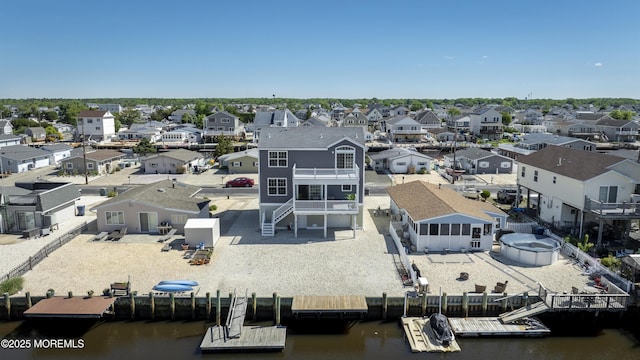 43 W Susquehanna Dr, Little Egg Harbor, NJ 08087 - aerial view of residential area with a nearby body of water