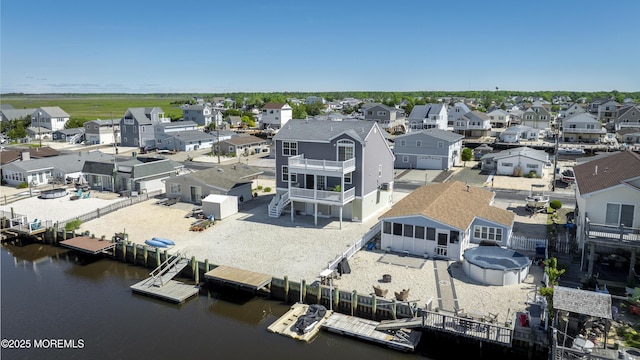 43 W Susquehanna Dr, Little Egg Harbor, NJ 08087 - aerial view of residential area featuring a nearby body of water