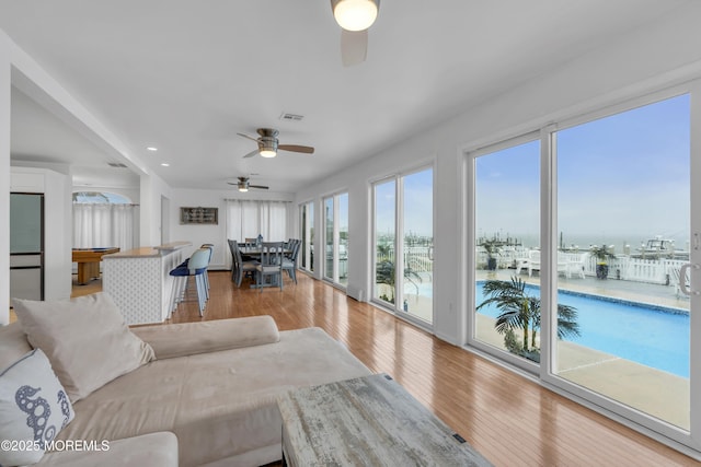 687 Princeton Ave, Brick, NJ 08724 - sunroom / solarium with a water view