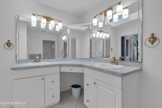 687 Princeton Ave, Brick, NJ 08724 - bathroom featuring tile patterned floors and double vanity