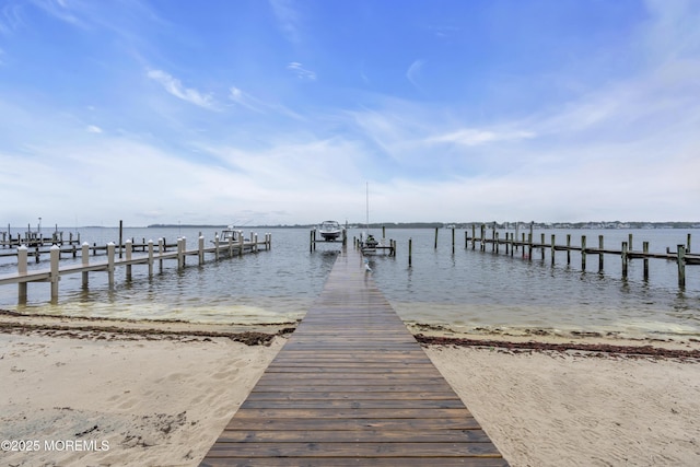 687 Princeton Ave, Brick, NJ 08724 - dock area featuring a water view